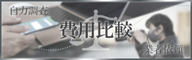 自力と依頼の費用を比較